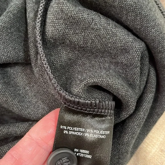 32 Degrees MEN'S CHARCOAL HEATHER KNIT L/S BUTTON-UP/NWT/M - Picture 9 of 13